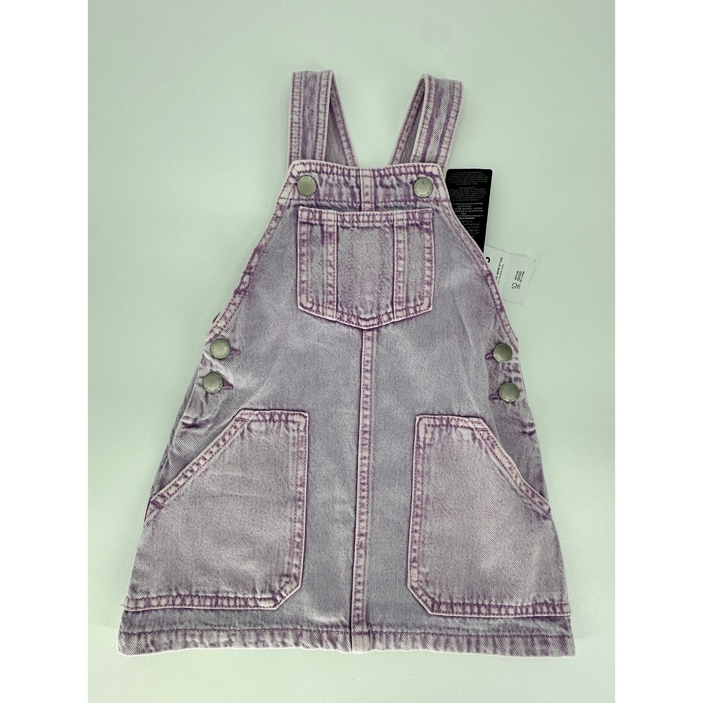 Kids Alice Denim‎ Pinafore Lilac Wash Dress Size 3 Special Dyes